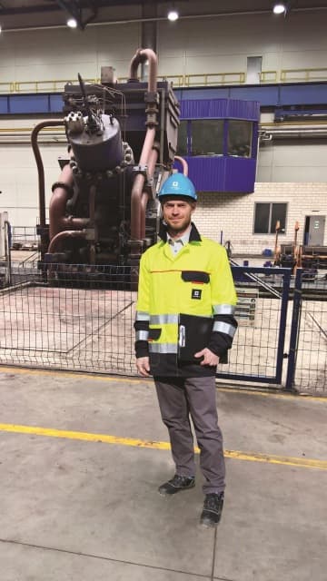 Tomáš Tragan, risk manažer RENOMIA, ve výrobním závodě